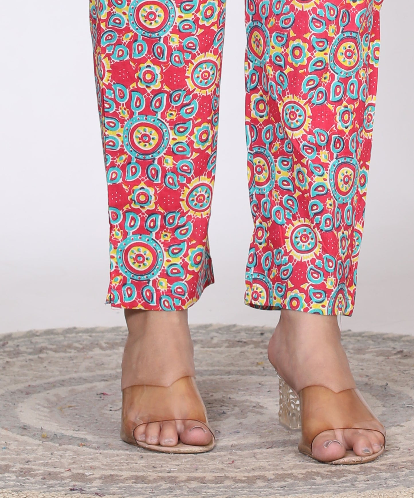 Women Top & Pyjama Set Multicolor Printed