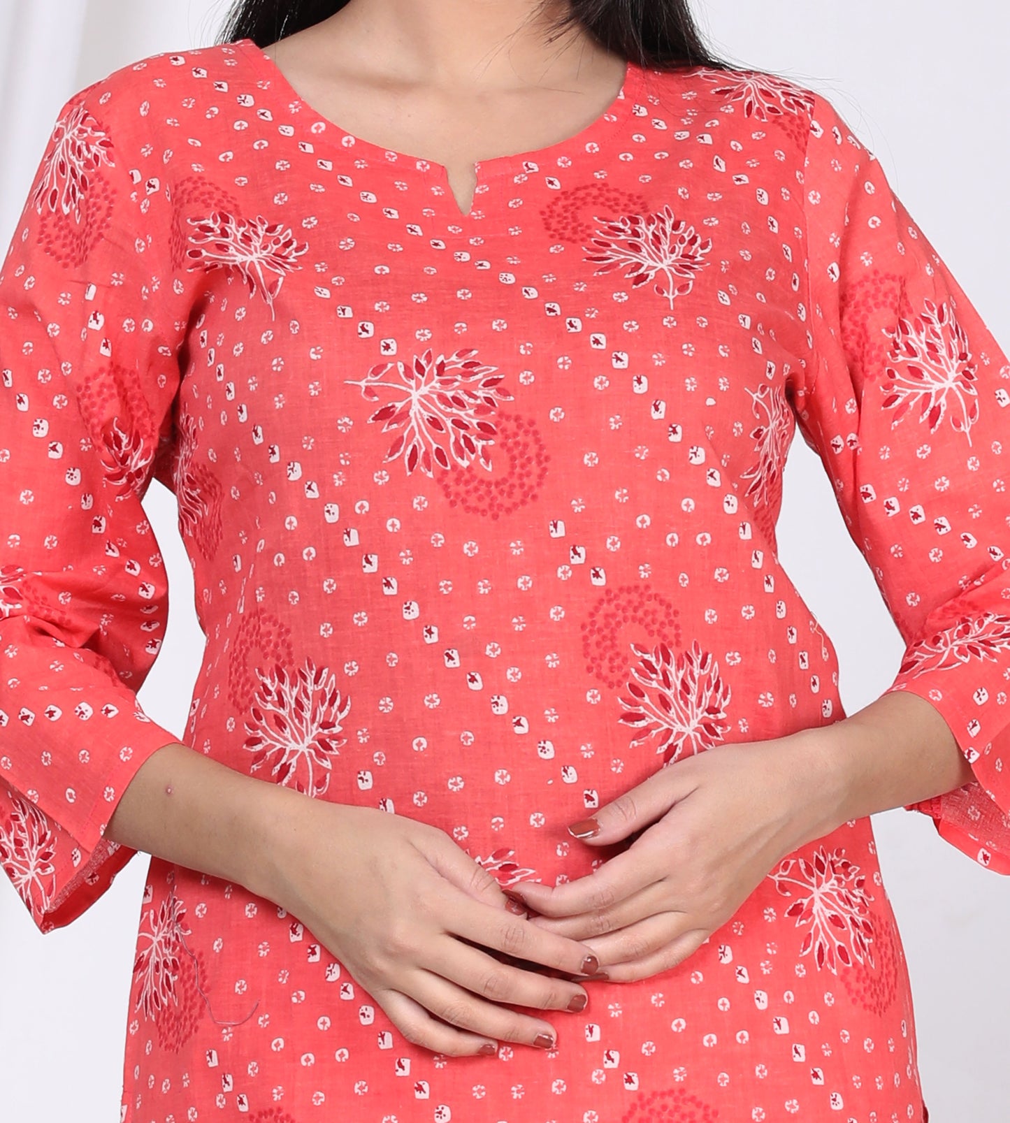 Women Top & Pyjama Set Multicolor Floral Print
