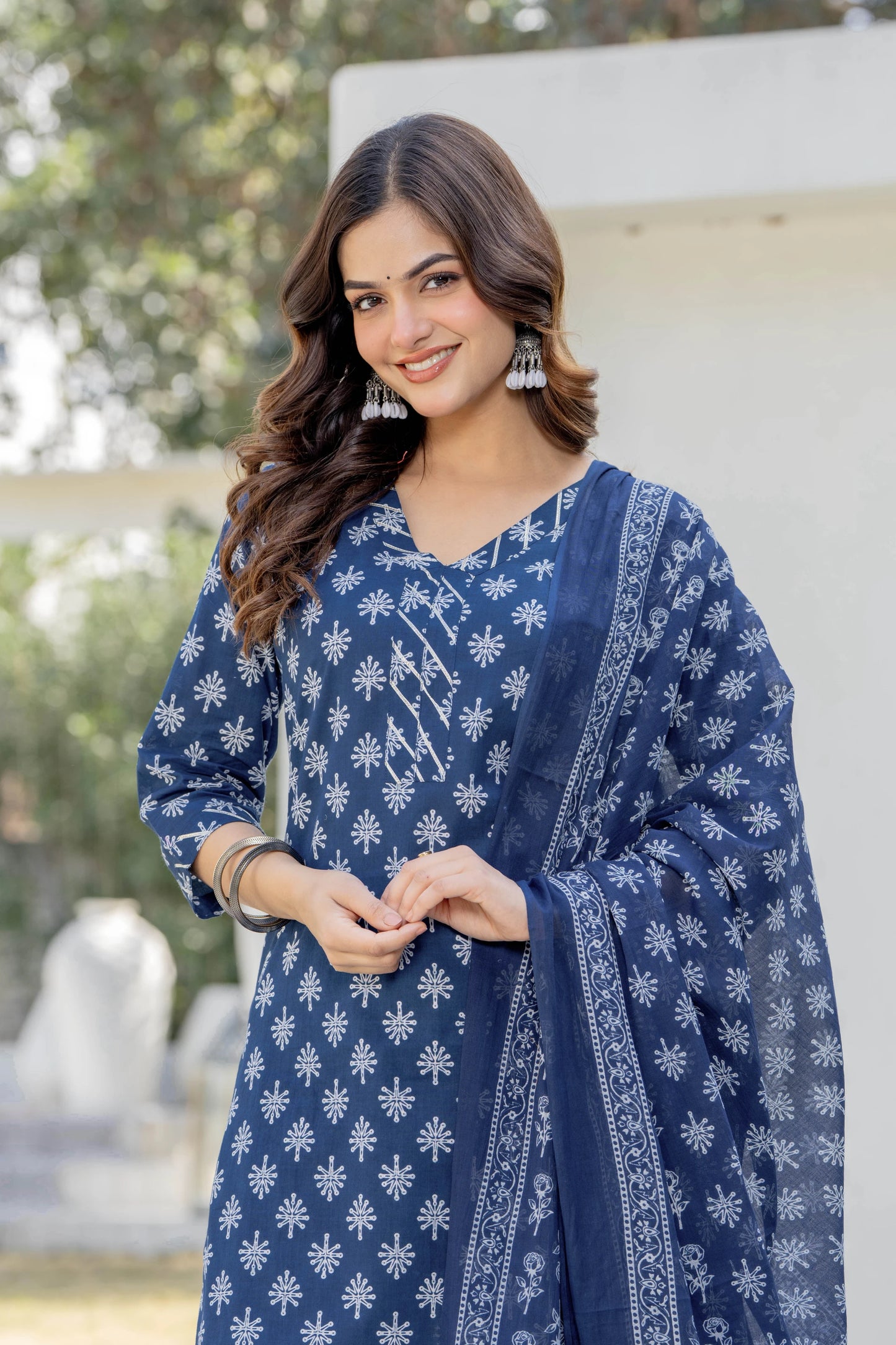 Bani Thani Blue Kurta Set for Women
