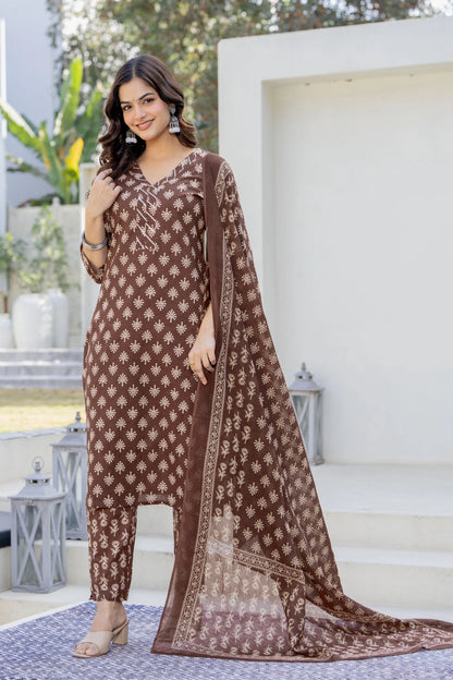 Bani Thani Brown Kurta Set For Women
