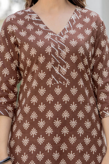 Bani Thani Brown Kurta Set For Women