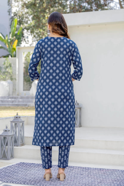Bani Thani Blue Kurta Set for Women