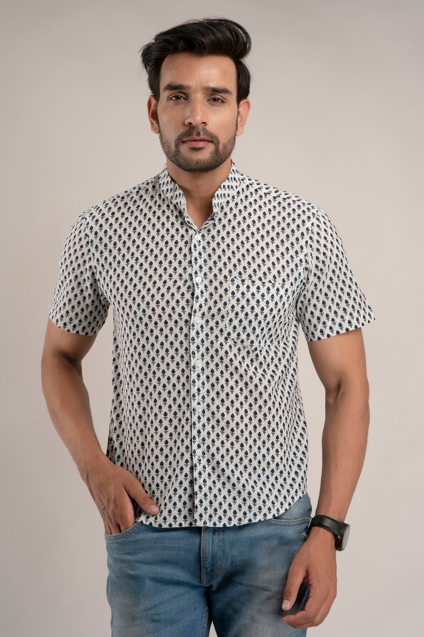 Floral Print Mens Shirts